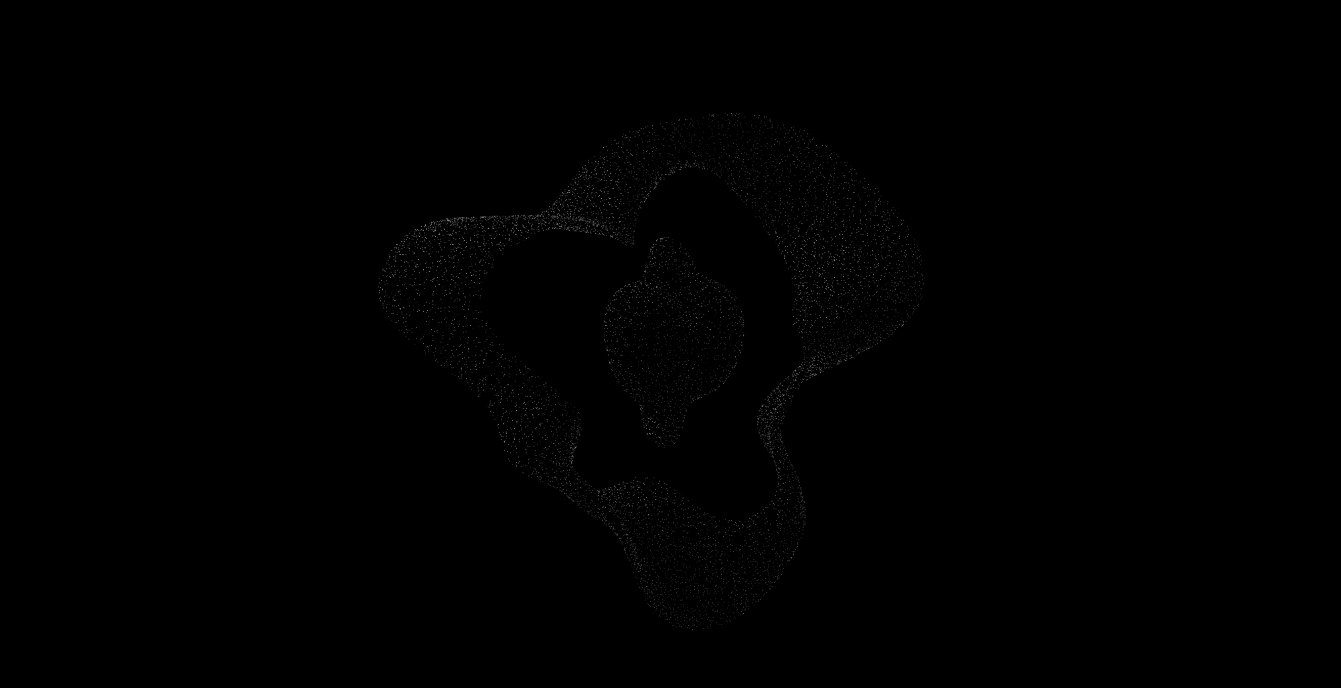 Kane AI grayscale point-cloud study